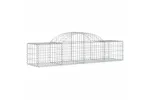 vidaXL 3146258 Arched Gabion Baskets 3 Pcs 200x50x40/60cm Galvanised Iron vidaXL 3146258 Arched Gabion Baskets 3 Pcs 200x50x40/60cm Galvanised Iron