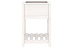 vidaXL 823774 Planter With Shelf White 54x54x81cm Solid Wood Pine vidaXL 823774 Planter With Shelf White 54x54x81cm Solid Wood Pine