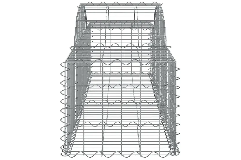 vidaXL 3146257 Arched Gabion Baskets 2 Pcs 200x50x40/60cm Galvanised Iron vidaXL 3146257 Arched Gabion Baskets 2 Pcs 200x50x40/60cm Galvanised Iron