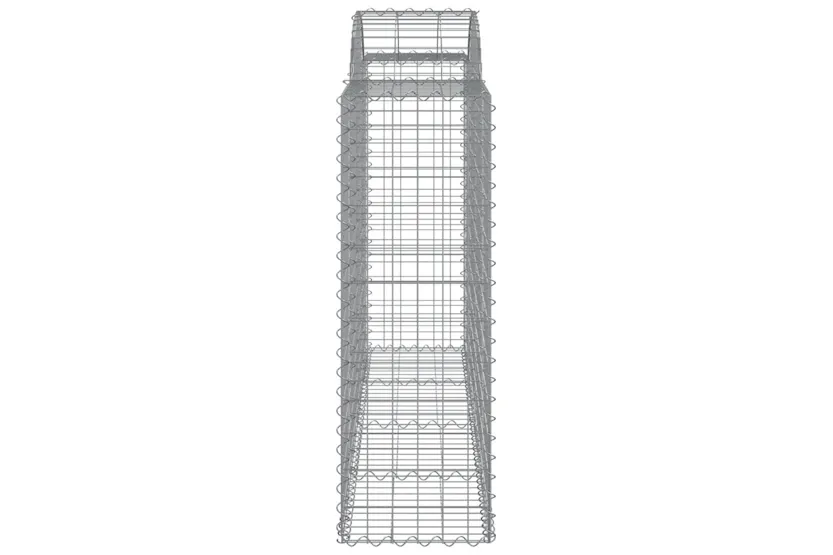 vidaXL 3146348 Arched Gabion Baskets 9 Pcs 200x50x120/140cm Galvanised Iron vidaXL 3146348 Arched Gabion Baskets 9 Pcs 200x50x120/140cm Galvanised Iron