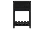 vidaXL 823756 Planter With Shelf Black 54x34.5x81cm Solid Wood Pine vidaXL 823756 Planter With Shelf Black 54x34.5x81cm Solid Wood Pine
