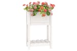 vidaXL 823753 Planter With Shelf White 54x34.5x81cm Solid Wood Pine vidaXL 823753 Planter With Shelf White 54x34.5x81cm Solid Wood Pine