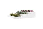 vidaXL 823914 Planter White 107x107x27cm Solid Wood Pine vidaXL 823914 Planter White 107x107x27cm Solid Wood Pine