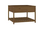 vidaXL 823804 Planter With Shelf Honey Brown 111.5x111.5x81cm Solid Wood Pine vidaXL 823804 Planter With Shelf Honey Brown 111.5x111.5x81cm Solid Wood Pine