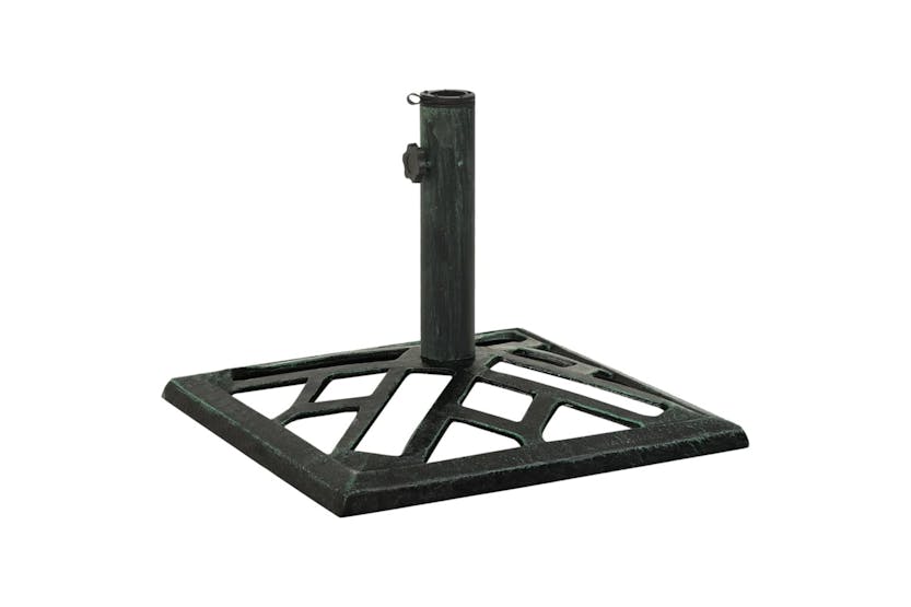 vidaXL 317760 Umbrella Base Green 44x44x31cm Cast Iron vidaXL 317760 Umbrella Base Green 44x44x31cm Cast Iron