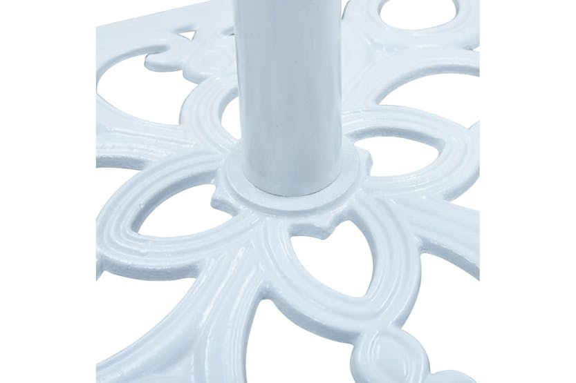 vidaXL 47867 Umbrella Base White 12 Kg 49cm Cast Iron vidaXL 47867 Umbrella Base White 12 Kg 49cm Cast Iron
