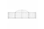 vidaXL 3146265 Arched Gabion Baskets 10 Pcs 200x50x40/60cm Galvanised Iron vidaXL 3146265 Arched Gabion Baskets 10 Pcs 200x50x40/60cm Galvanised Iron