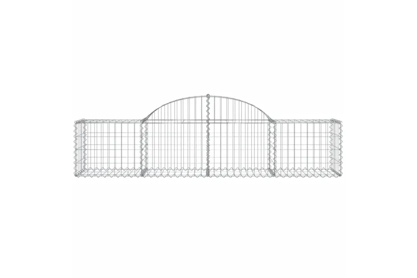 vidaXL 3146265 Arched Gabion Baskets 10 Pcs 200x50x40/60cm Galvanised Iron vidaXL 3146265 Arched Gabion Baskets 10 Pcs 200x50x40/60cm Galvanised Iron