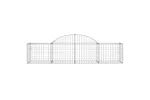 vidaXL 3146263 Arched Gabion Baskets 8 Pcs 200x50x40/60cm Galvanised Iron vidaXL 3146263 Arched Gabion Baskets 8 Pcs 200x50x40/60cm Galvanised Iron
