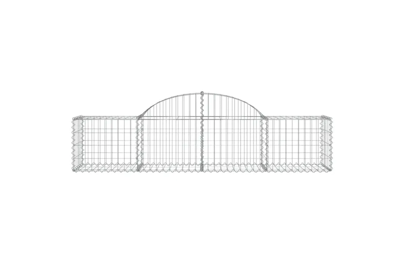 vidaXL 3146263 Arched Gabion Baskets 8 Pcs 200x50x40/60cm Galvanised Iron vidaXL 3146263 Arched Gabion Baskets 8 Pcs 200x50x40/60cm Galvanised Iron
