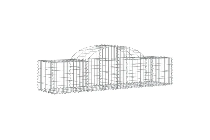 vidaXL 3146263 Arched Gabion Baskets 8 Pcs 200x50x40/60cm Galvanised Iron vidaXL 3146263 Arched Gabion Baskets 8 Pcs 200x50x40/60cm Galvanised Iron