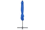 vidaXL 46991 Cantilever Umbrella With Steel Pole Azure Blue 250x250cm vidaXL 46991 Cantilever Umbrella With Steel Pole Azure Blue 250x250cm