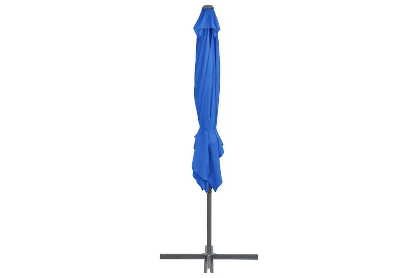vidaXL 46991 Cantilever Umbrella With Steel Pole Azure Blue 250x250cm vidaXL 46991 Cantilever Umbrella With Steel Pole Azure Blue 250x250cm
