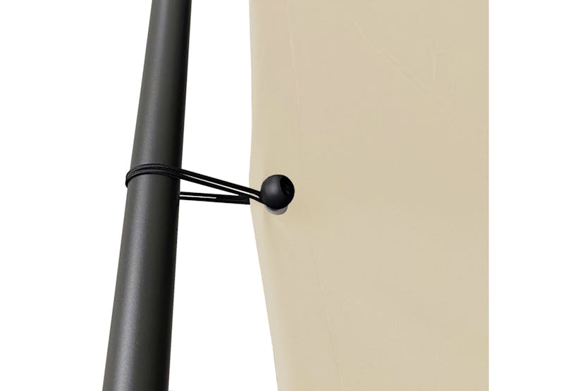 vidaXL 362466 Gazebo Beige 4x4 M 180 G/m² Fabric And Steel vidaXL 362466 Gazebo Beige 4x4 M 180 G/m² Fabric And Steel