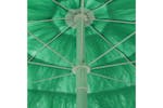 vidaXL 314699 Hawaii Beach Umbrella Green 300cm vidaXL 314699 Hawaii Beach Umbrella Green 300cm