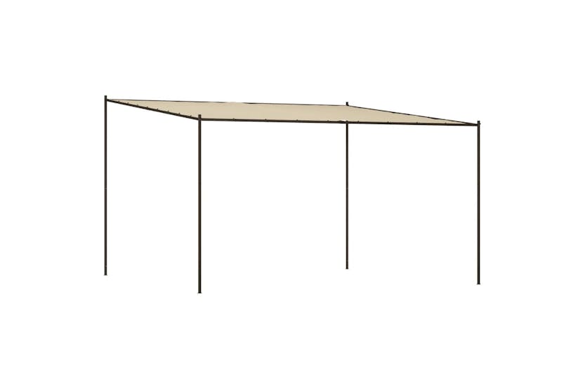 vidaXL 362466 Gazebo Beige 4x4 M 180 G/m² Fabric And Steel vidaXL 362466 Gazebo Beige 4x4 M 180 G/m² Fabric And Steel