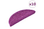 vidaXL 149809 Stair Mats 10 Pcs 65x21x4cm Violet vidaXL 149809 Stair Mats 10 Pcs 65x21x4cm Violet