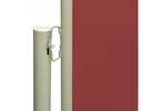 vidaXL 317843 Patio Retractable Side Awning 160x300cm Red vidaXL 317843 Patio Retractable Side Awning 160x300cm Red