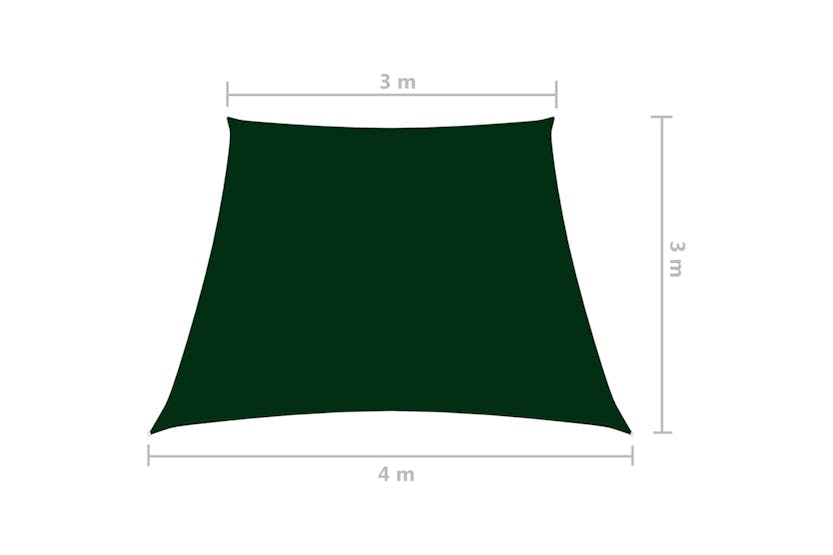 vidaXL 135517 Sunshade Sail Oxford Fabric Trapezium 3/4x3 M Dark Green vidaXL 135517 Sunshade Sail Oxford Fabric Trapezium 3/4x3 M Dark Green