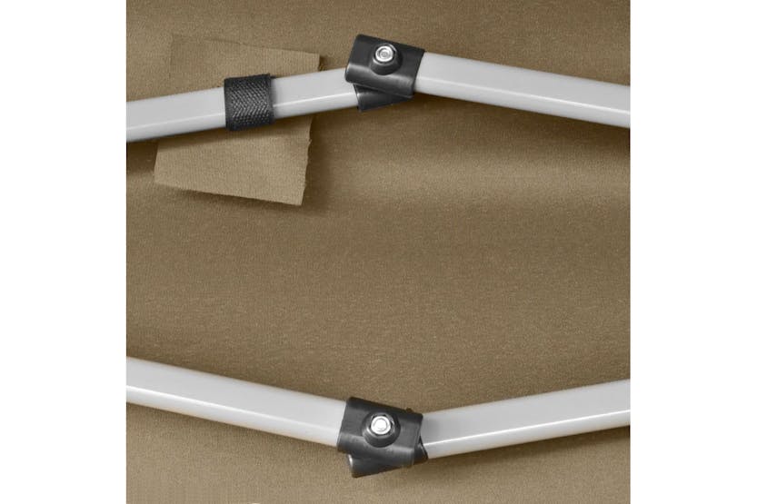 vidaXL 362009 Hexagonal Pop-up Foldable Marquee 3.6x3.1 M Taupe 220g/m² vidaXL 362009 Hexagonal Pop-up Foldable Marquee 3.6x3.1 M Taupe 220g/m²