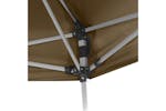 vidaXL 362013 Hexagonal Pop-up Marquee With Sidewalls 3.6x3.1 M Taupe 220g/m² vidaXL 362013 Hexagonal Pop-up Marquee With Sidewalls 3.6x3.1 M Taupe 220g/m²