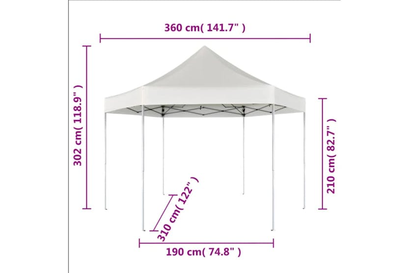 vidaXL 42107 Hexagonal Pop-up Foldable Marquee Dark Blue 3.6x3.1 M vidaXL 42107 Hexagonal Pop-up Foldable Marquee Dark Blue 3.6x3.1 M