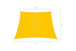 vidaXL 135626 Sunshade Sail Oxford Fabric Trapezium 2/4x3 M Yellow vidaXL 135626 Sunshade Sail Oxford Fabric Trapezium 2/4x3 M Yellow