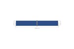 vidaXL 318028 Retractable Side Awning Blue 140x1000cm vidaXL 318028 Retractable Side Awning Blue 140x1000cm