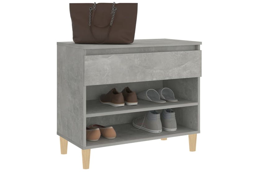 vidaXL 819760 Shoe Cabinet Concrete Grey 70x36x60cm Engineered Wood vidaXL 819760 Shoe Cabinet Concrete Grey 70x36x60cm Engineered Wood