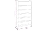 vidaXL 327355 Shoe Rack Grey 65x24x117cm Engineered Wood vidaXL 327355 Shoe Rack Grey 65x24x117cm Engineered Wood