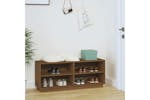 vidaXL 813543 Shoe Cabinet Honey Brown 110x34x45cm Solid Wood Pine vidaXL 813543 Shoe Cabinet Honey Brown 110x34x45cm Solid Wood Pine