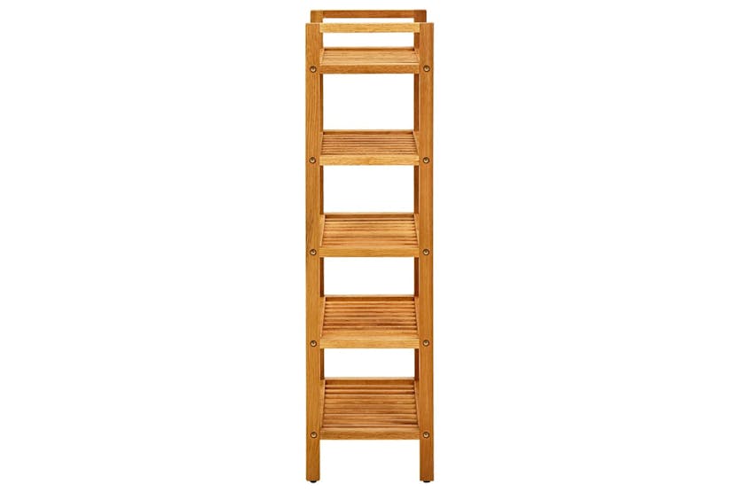 vidaXL 331747 Shoe Rack With 5 Shelves 50x27x100cm Solid Oak Wood vidaXL 331747 Shoe Rack With 5 Shelves 50x27x100cm Solid Oak Wood