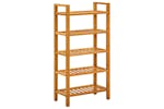 vidaXL 331747 Shoe Rack With 5 Shelves 50x27x100cm Solid Oak Wood vidaXL 331747 Shoe Rack With 5 Shelves 50x27x100cm Solid Oak Wood