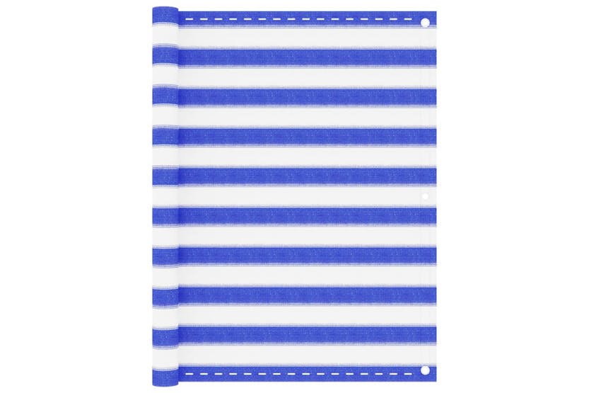 vidaXL 310893 Balcony Screen Blue And White 120x400cm Hdpe vidaXL 310893 Balcony Screen Blue And White 120x400cm Hdpe