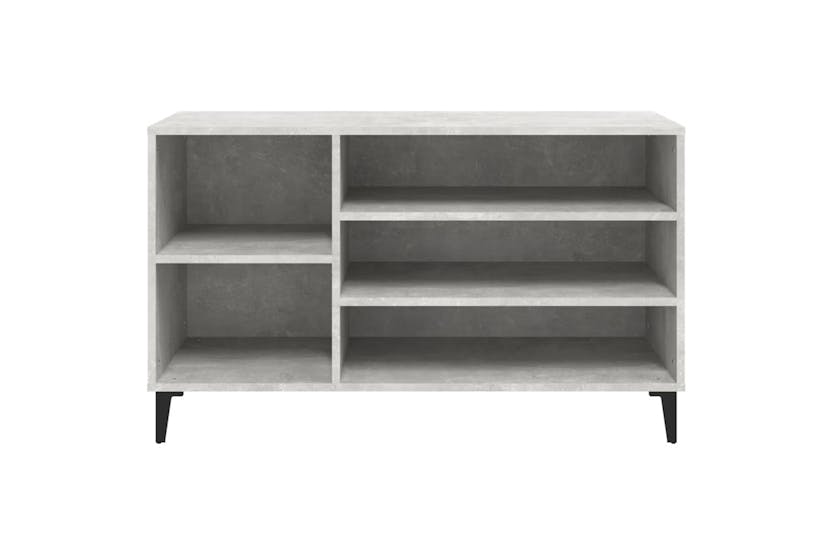 vidaXL 819752 Shoe Cabinet Concrete Grey 102x36x60cm Engineered Wood vidaXL 819752 Shoe Cabinet Concrete Grey 102x36x60cm Engineered Wood