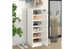 vidaXL 811436 Shoe Cabinet High Gloss White 30x35x100cm Engineered Wood vidaXL 811436 Shoe Cabinet High Gloss White 30x35x100cm Engineered Wood