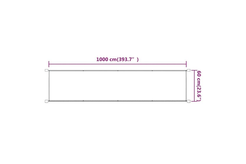 vidaXL 148351 Vertical Awning Terracotta 60x1000cm Oxford Fabric vidaXL 148351 Vertical Awning Terracotta 60x1000cm Oxford Fabric