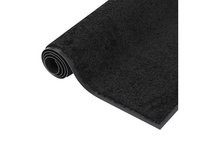 vidaXL 331596 Doormat Black 60x80cm vidaXL 331596 Doormat Black 60x80cm