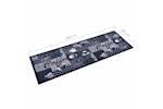 vidaXL 315969 Kitchen Carpet Washable Coffee Blue 60x300cm vidaXL 315969 Kitchen Carpet Washable Coffee Blue 60x300cm