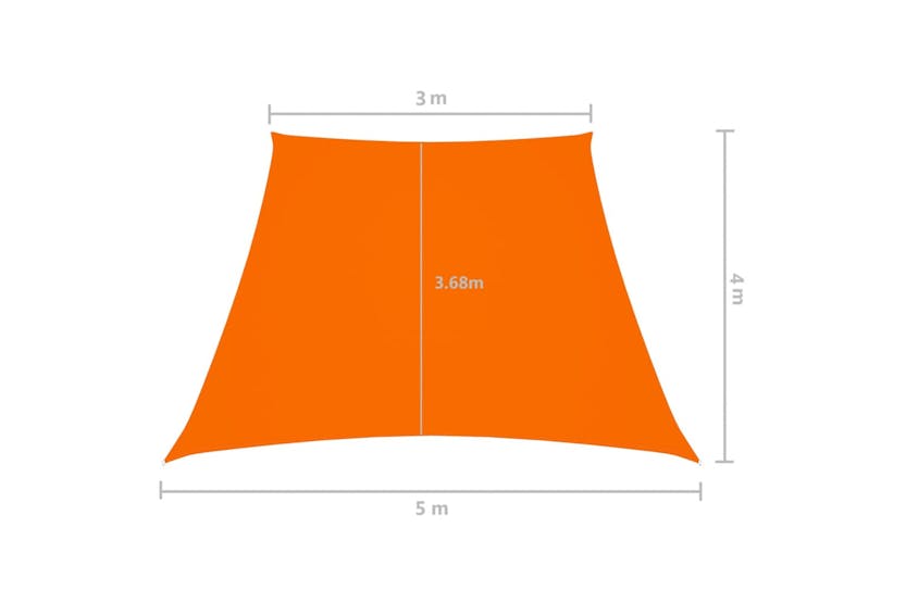 vidaXL 135738 Sunshade Sail Oxford Fabric Trapezium 3/5x4 M Orange vidaXL 135738 Sunshade Sail Oxford Fabric Trapezium 3/5x4 M Orange