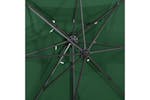 vidaXL 312361 Cantilever Umbrella With Double Top Green 250x250cm vidaXL 312361 Cantilever Umbrella With Double Top Green 250x250cm