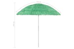 vidaXL 314698 Hawaii Beach Umbrella Green 240cm vidaXL 314698 Hawaii Beach Umbrella Green 240cm