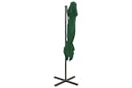 vidaXL 312361 Cantilever Umbrella With Double Top Green 250x250cm vidaXL 312361 Cantilever Umbrella With Double Top Green 250x250cm