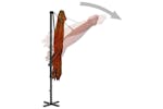 vidaXL 312305 Cantilever Umbrella With Aluminium Pole Terracotta 250x250cm vidaXL 312305 Cantilever Umbrella With Aluminium Pole Terracotta 250x250cm