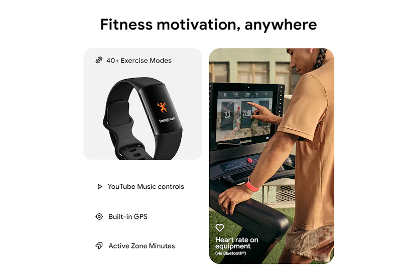 Fitbit Charge 6 Fitness Tracker | Obsidian & Black Fitbit Charge 6 Fitness Tracker | Obsidian & Black