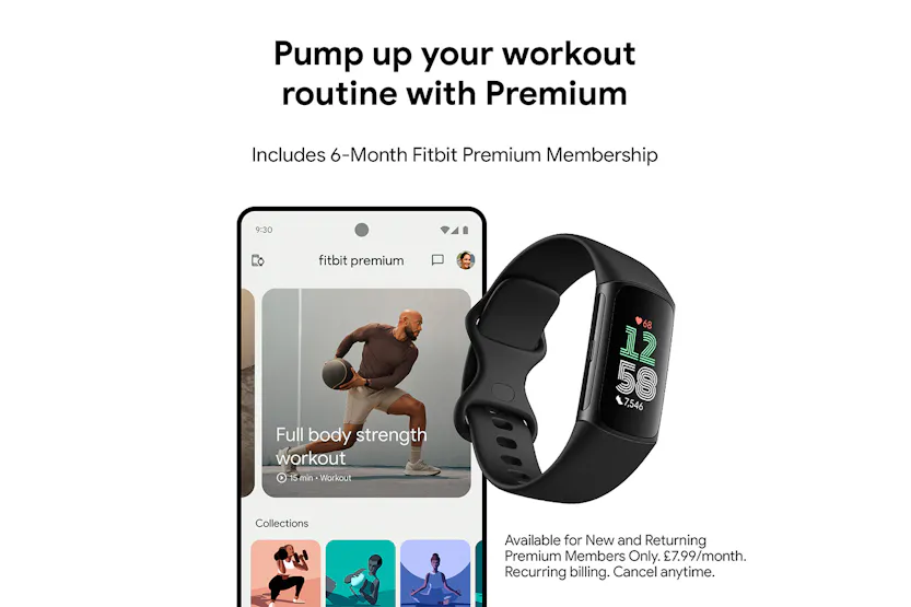 Fitbit Charge 6 Fitness Tracker | Obsidian & Black Fitbit Charge 6 Fitness Tracker | Obsidian & Black