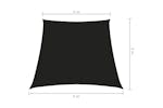 vidaXL 135792 Sunshade Sail Oxford Fabric Trapezium 3/4x3 M Black vidaXL 135792 Sunshade Sail Oxford Fabric Trapezium 3/4x3 M Black