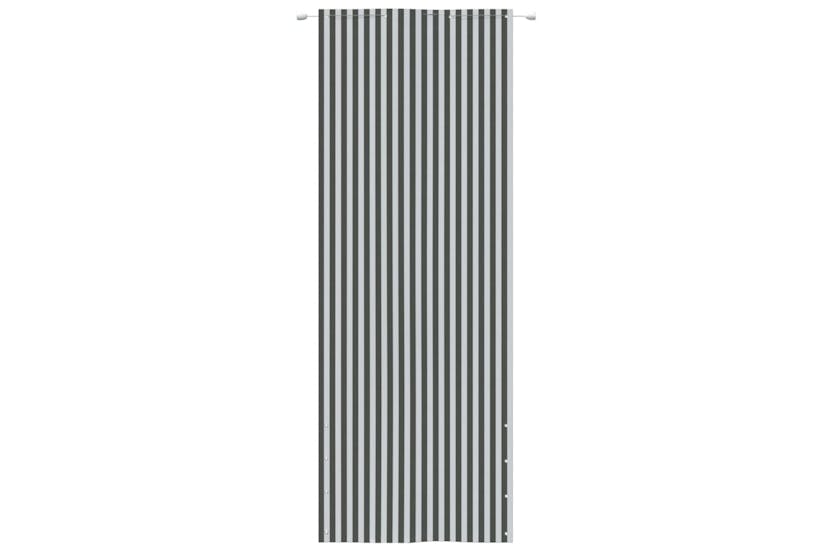 vidaXL 148573 Balcony Screen Anthracite And White 80x240cm Oxford Fabric vidaXL 148573 Balcony Screen Anthracite And White 80x240cm Oxford Fabric