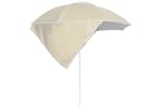 vidaXL 318836 Beach Umbrella With Side Walls Sand 215cm vidaXL 318836 Beach Umbrella With Side Walls Sand 215cm