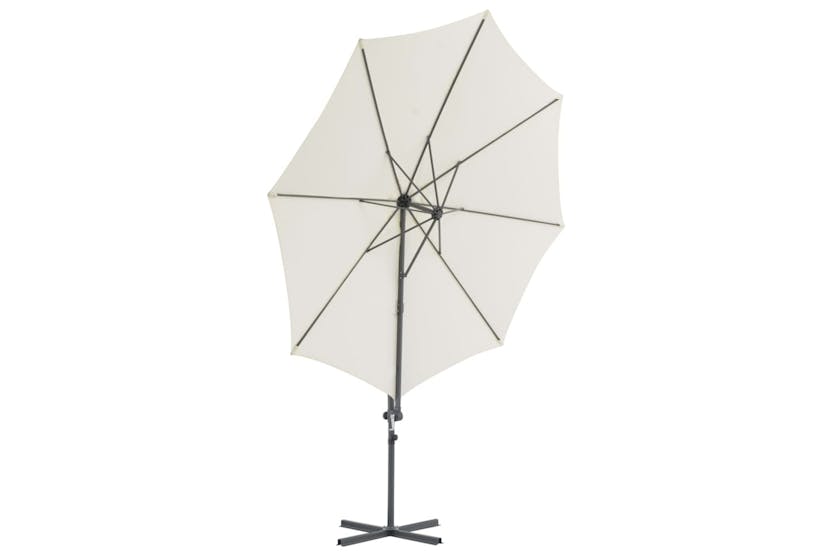 vidaXL 44628 Cantilever Umbrella With Steel Pole Sand 300cm vidaXL 44628 Cantilever Umbrella With Steel Pole Sand 300cm